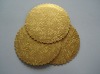10" Gold Scalloped Edge Cake Round