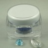 100g Square Acrylic jar with round acrylic cap