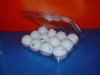 12 pcs golf ball plastic blister clamshell packaging case box