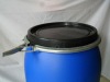125L open top plastic bucket with lid