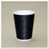12oz Pleated Ripple Wall  Paper Coffee Cups