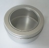 150ml cosmetic aluminum  jar with pvc window