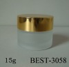 15g cosmetic jar with golden cap