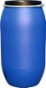 160l  Blue Open Top Plastic Drum With Cover