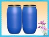 160l open top blue plastic drum with cover
