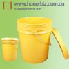 18L yellow plastic bucket pail