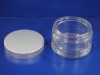 2012 best seller 200ml clear cosmetic jars with silver lid