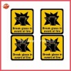 2012 popular custom warning stickers for emergency