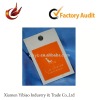 2012 promotional garment jeans paper hang tag