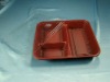 3 compartment disposable fast food tray