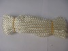 3 strands twist white  pp rope for ship