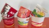 350-380gsm paper coated 2 sides PE fried chicken bucket