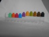 5/10ML PET Small Size Eye Drop Container Yellow Childproof cap 11 colors : blue,orange,green,yellow ,white,etc