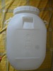 50L open top white plastic bucket with inner cover