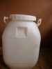 50L open top white plastic bucket