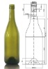 750 ml coloured or clear wine bottle