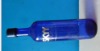 750ml wine glass bottle for vodka with blue color