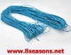 80M Blue Waxed Cotton Necklace Cord 1.5mm
