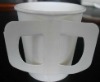 8OZ disposable hot drink paper cup with handle