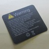 Abrasion Resistan Polycarbonate Self Adhesive Warning Labels