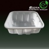 Biodegradable microwave tray, made of plant starch, meet ASTM D6400 & EN13432 standard