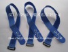 Black Plastic buckle  velcro strap custom logo any specification