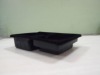 Black plastic PS flocky tray for mobile HD packaging