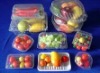 Clear plastic tray for fruits packaging