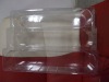 Clear skin packaging for cosmetics brush display