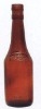 Custom 375ml amber/coffee glass liquor bottle