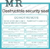 Custom destructible security seal sticker,keep original