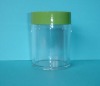 Cylindrical plastic jar