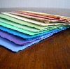 Deckle Edged Handmade Papers in Various Colors