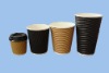 Disposable Double Layer  Ripple Cup with Lids