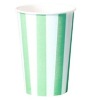 Disposable paper cups striped