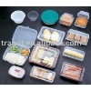 Disposable plastic fast food containers
