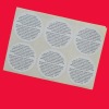 Eco-Friendly perforated paper label for advertising and promotional