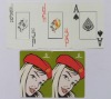 Emirates plastic pvc playing cards with customized design