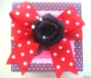 Gift Bow with the rose for box decoration