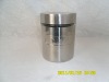 Glass jar with stainless steel casing