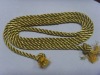 Golden metal yarn twist rope