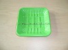 Green PP Plastic Food Tray