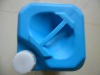 HDPE plastic bucket,20l,closed,light blue color
