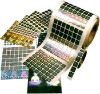 Holographic stickers in roll form