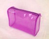 Hot sale! Promotional Eco-friendly purple color pvc make up bag