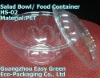 Hotttest! PET Food Bowl With Dome Lid HS-02