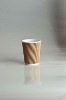 Kraft Straight ripple wall paper cup 8OZ