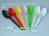Mixed Colored Plasic Spoons