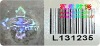 Number barcode security label