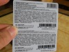 Plastic EAN13 barcode card